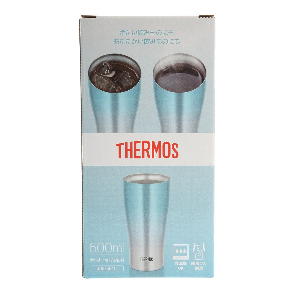 サーモス（THERMOS）（メンズ、レディース、キッズ）タンブラー 保温 保冷 600ml 真空断熱タンブラー JDE-601C BL-FD ブルー