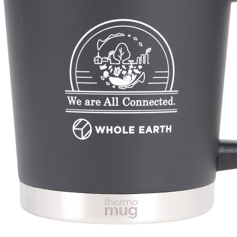 ホールアース（Whole Earth） カップ マグカップ 保温 保冷 フタ付き ダブルマグ WE2PDD02 BLK