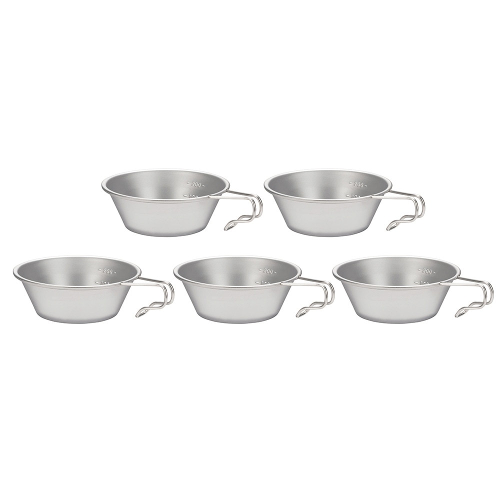 カップ マグカップ キャンプ ステンレスシェラカップ 5個セット FK-397