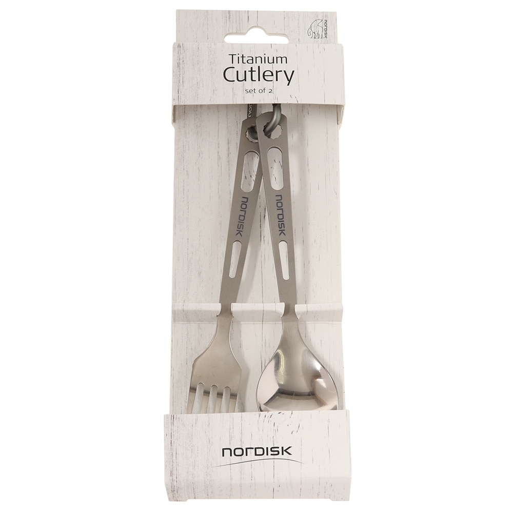 ノルディスク（Nordisk） チタン製 カトラリー 2点セット 119020 BBQ