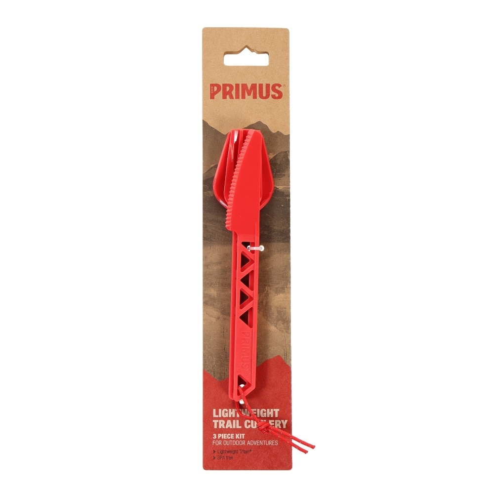 イワタニプリムス（IWATANI-PRIMUS） カトラリー キャンプ アウトドア LWトレイルカトラリー P-740590 レッド BBQ