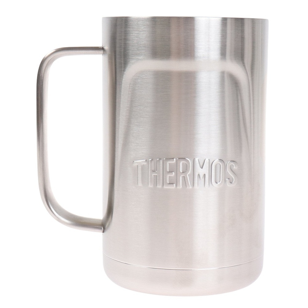 サーモス（THERMOS）（メンズ、レディース）ジョッキ ビール 保冷 保温 600ml 真空断熱ジョッキ JDK-600 S2 シルバー アウトドア キャンプ