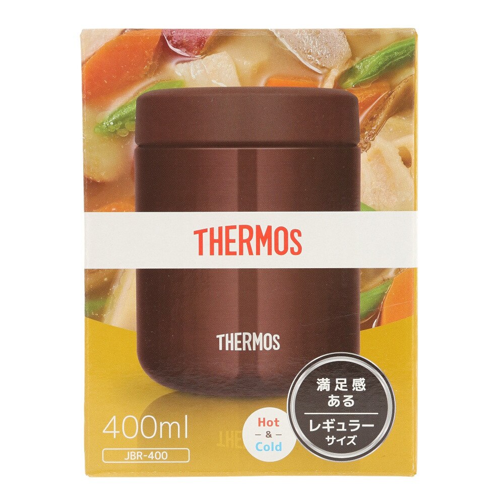 サーモス（THERMOS）（メンズ、レディース、キッズ）食器 キャンプ アウトドア 真空断熱スープジャー JBR-400 BW