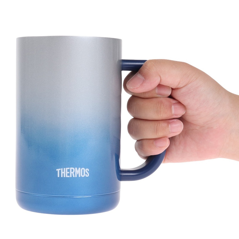 サーモス（THERMOS）（メンズ、レディース）ジョッキ 保冷 保温 ビール 真空断熱ジョッキ スパークリングブルー JDK-600C SP-BL  アウトドア・キャンプ用品はエルブレス
