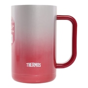 サーモス（THERMOS）（メンズ、レディース）食器 キャンプ アウトドア 真空断熱ジョッキ スパークリングレッド JDK-600C SP-R