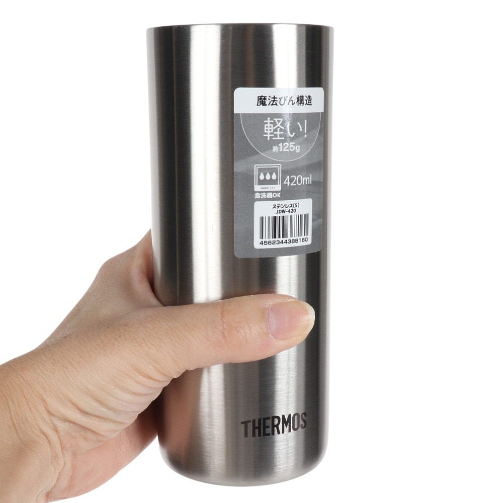 サーモス（THERMOS） タンブラー 保冷 保温 真空断熱タンブラー 420ml シルバー JDW-420 S