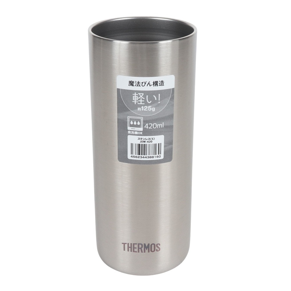 サーモス（THERMOS） タンブラー 保冷 保温 真空断熱タンブラー 420ml シルバー JDW-420 S