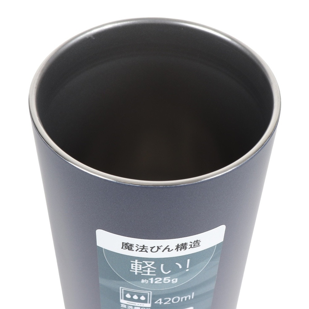 サーモス（THERMOS） タンブラー 保冷 保温 真空断熱タンブラー 420ml ブラック JDW-420C MBK