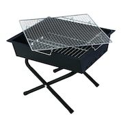 ホールアース（Whole Earth） ファイヤスタンド WE23DF77 BLK 焚き火 調理器具 ダッチオーブングリル アウトドア キャンプ BBQ バーベキュー 簡単組立