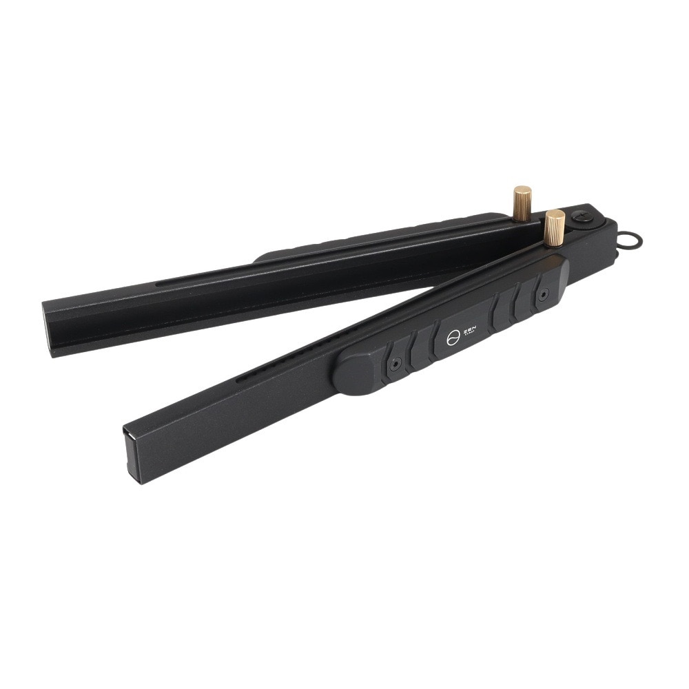 ゼンキャンプス（ZENCamps） 焚き火 キャンプ 火バサミ兼トング BLACK LK-YH43-U40B