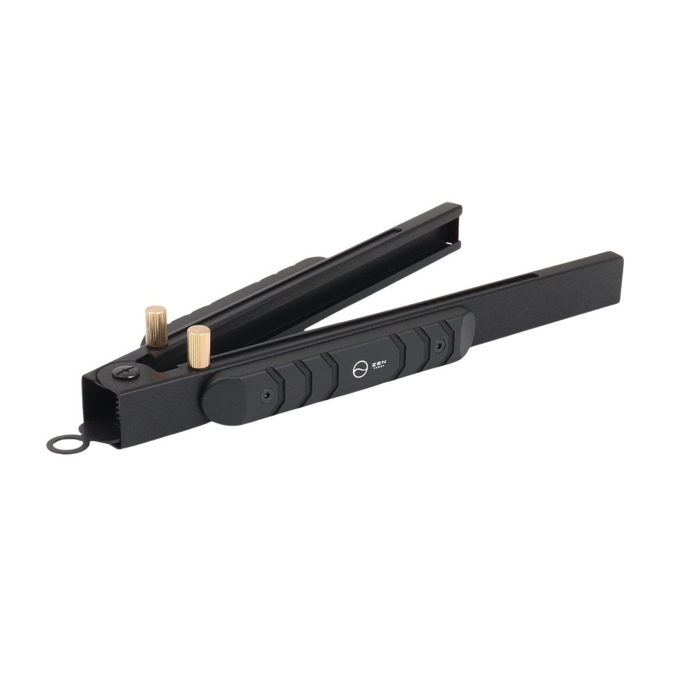 ゼンキャンプス（ZENCamps） 焚き火 キャンプ 火バサミ兼トング BLACK LK-YH43-U40B