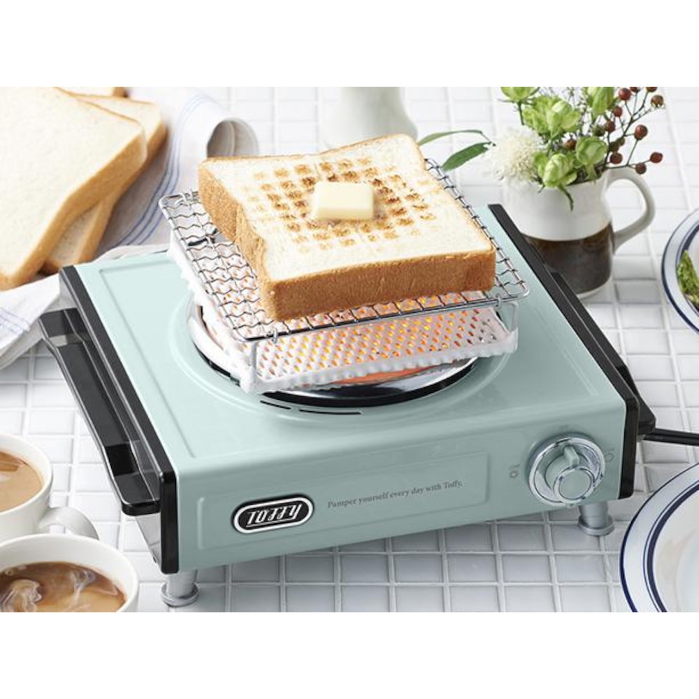 Toffy（Toffy） Toffy 卓上電気こんろ K-SV1-PA 調理器具 コンロ ヒーター 800W 高火力 鍋 パーティー 家電 レトロ