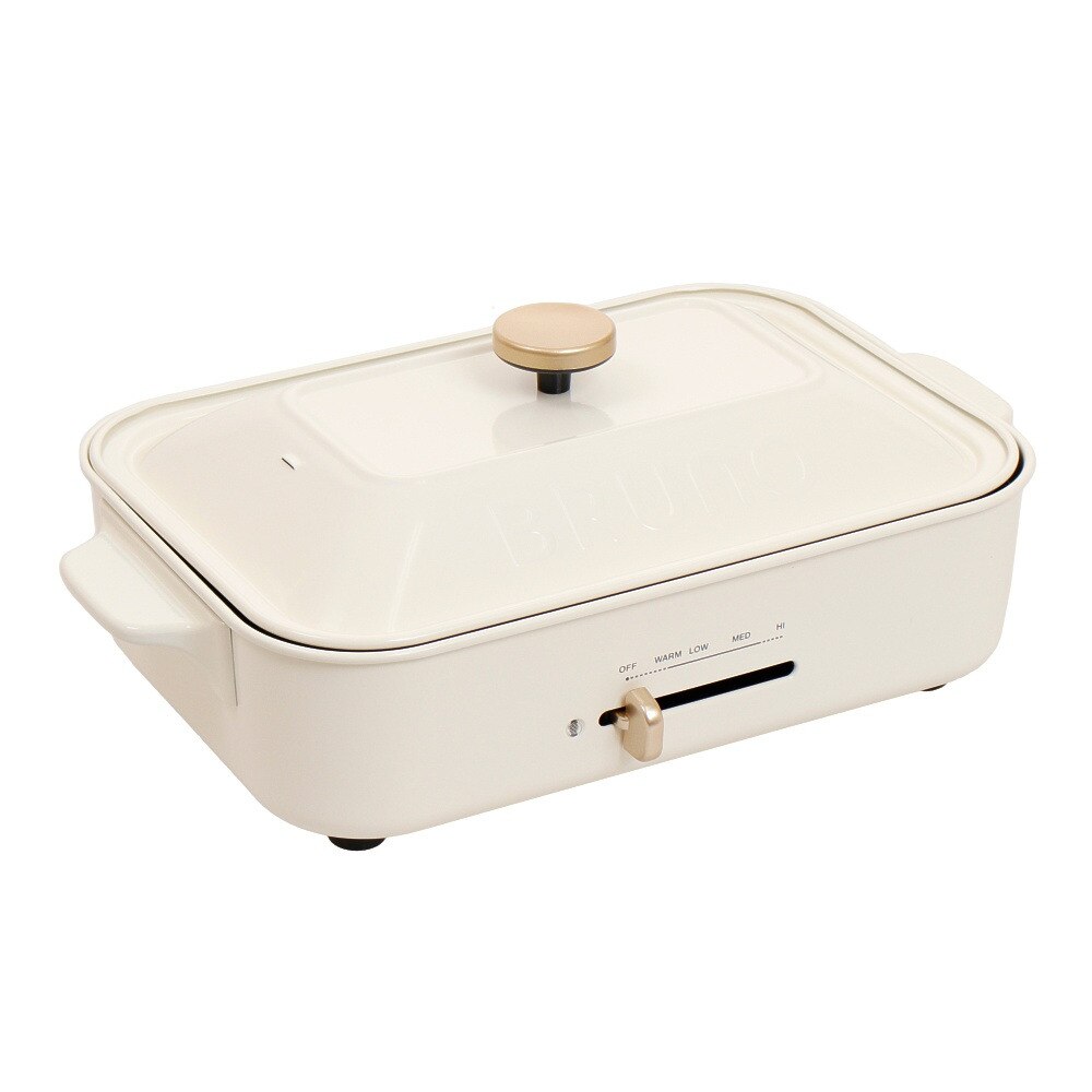  キャンプ アウトドア 調理器具 コンパクトホットプレート ホワイト 7760192