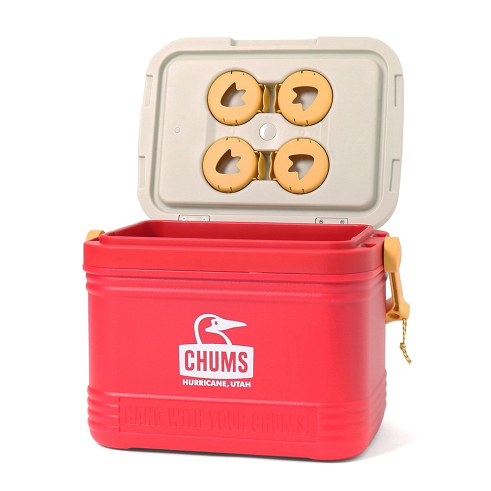 チャムス（CHUMS） クーラーボックス 保冷 キャンパークーラー 18L CH62-1893-R001 ドリンクホルダー付き