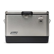 コールマン（Coleman） クーラーボックス 保冷 51L キャンプ レジャー 54QT ステンレススチールベルトRクーラー 2159596