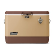 コールマン（Coleman） クーラーボックス 51L 保冷 54QT スチールベルトR クーラー バターナッツ 2161177