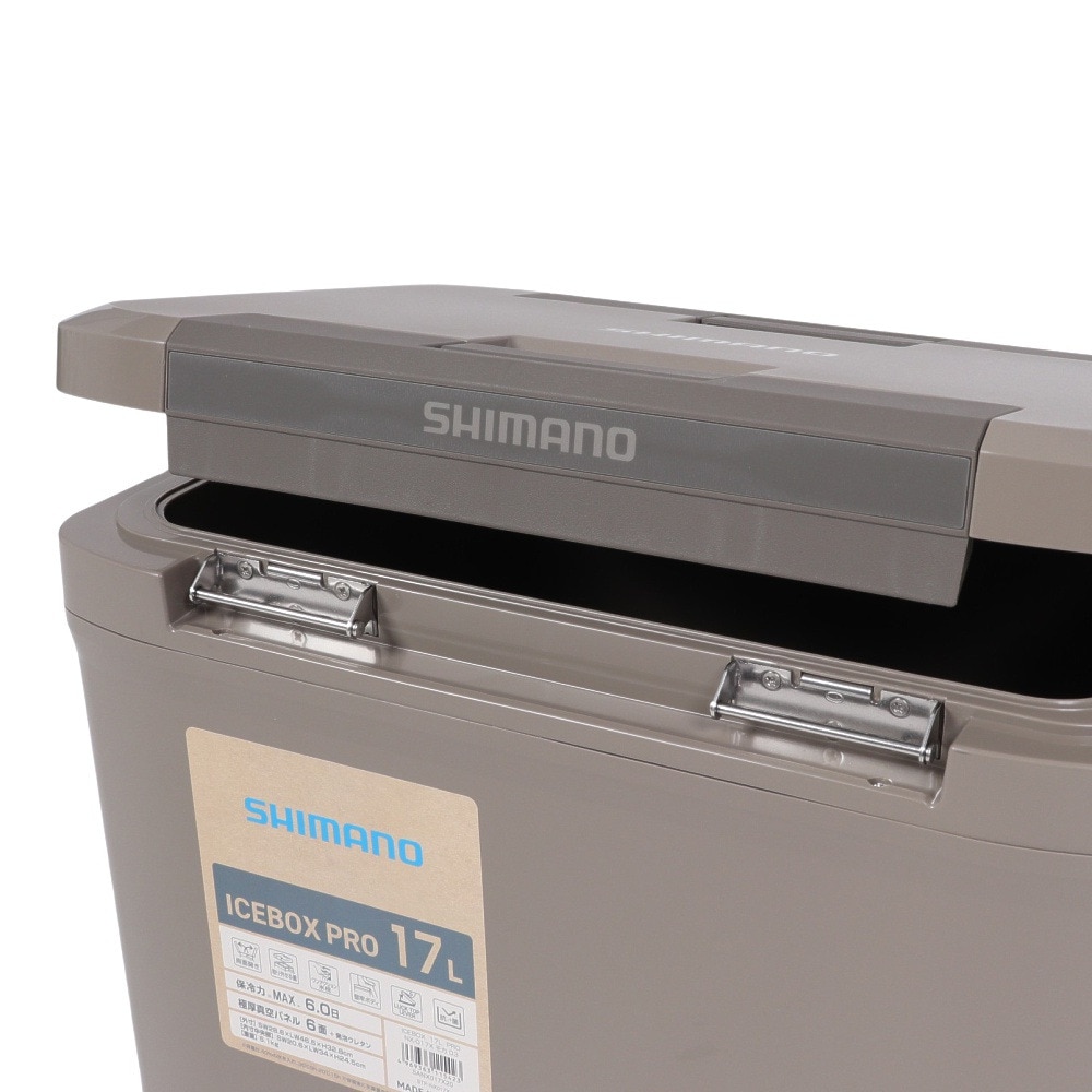 シマノ（SHIMANO） クーラーボックス 17L 保冷 アイスボックス ICEBOX PRO NX-017X モカ 03