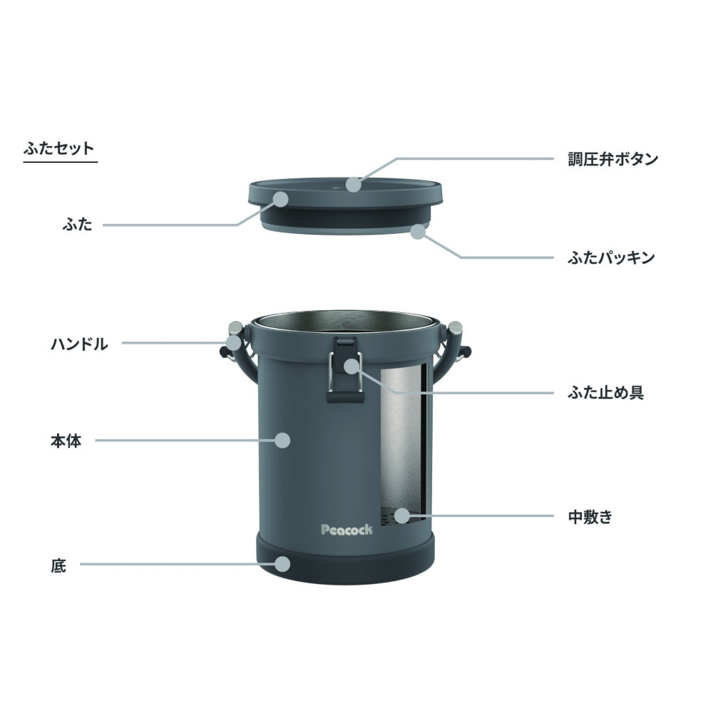 ピーコック（peacock） クーラーバケット IGN-100 小型 9.5L クーラーボックス 保冷