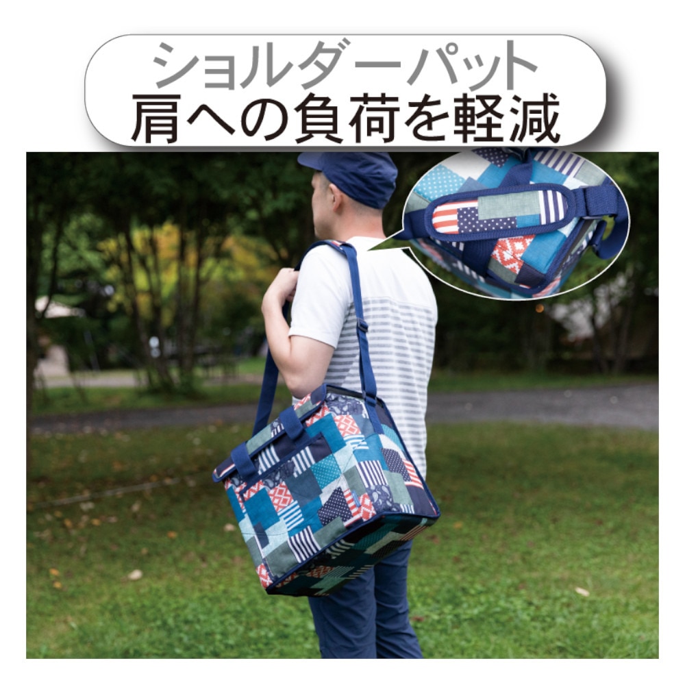 ホールアース（Whole Earth） ソフトクーラー25 ブルー 25L WE2KDI02 BLU 保冷バッグ アウトドア キャンプ レジャー BBQ バーベキュー