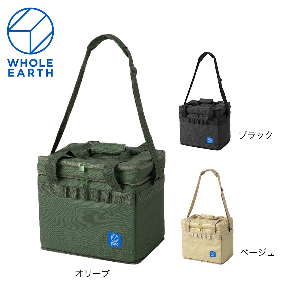 ホールアース（Whole Earth） ソフトクーラーバッグ MAISONETTE COOLER メゾネットクーラー WE2MDI20 BLK ブラック ショルダー