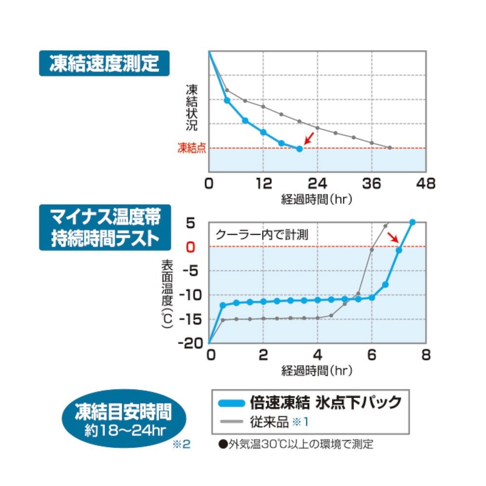 ロゴス（LOGOS）（メンズ、レディース）保冷剤 倍速凍結 氷点下パック コンパクト 2個セット 81660639