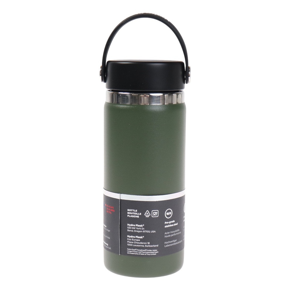 ハイドロフラスク（HydroFlask） 水筒 ボトル マグ 16 oz Wide Mouth 5089022-08 Olive