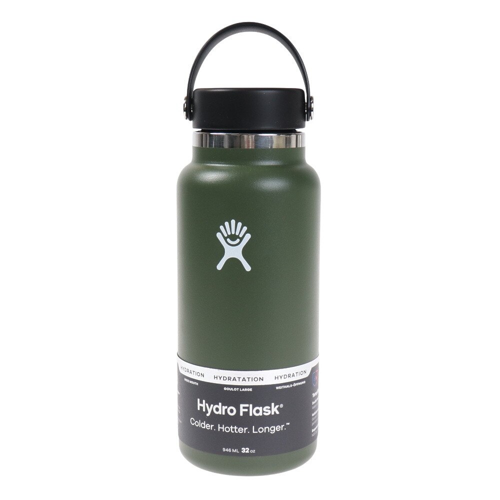 ハイドロフラスク（HydroFlask） 水筒 32oz Wide Mouth 5089025-08Olive