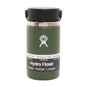 ハイドロフラスク（HydroFlask） 水筒 ボトル マグ 12 oz Wide Mouth 5089021-Olive