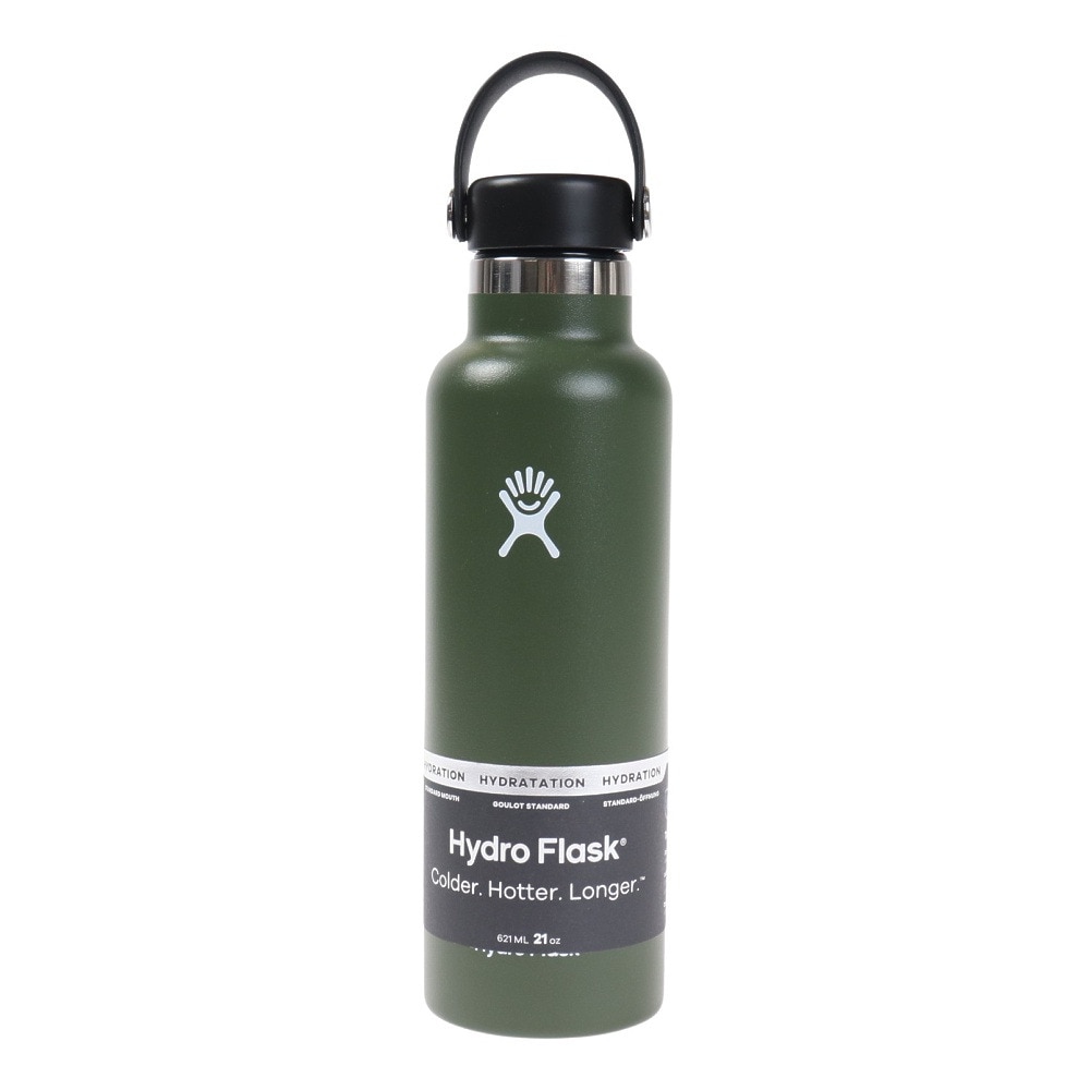ハイドロフラスク（HydroFlask） 水筒 ボトル マグ 21 oz Standard Mouth 5089014-08Olive