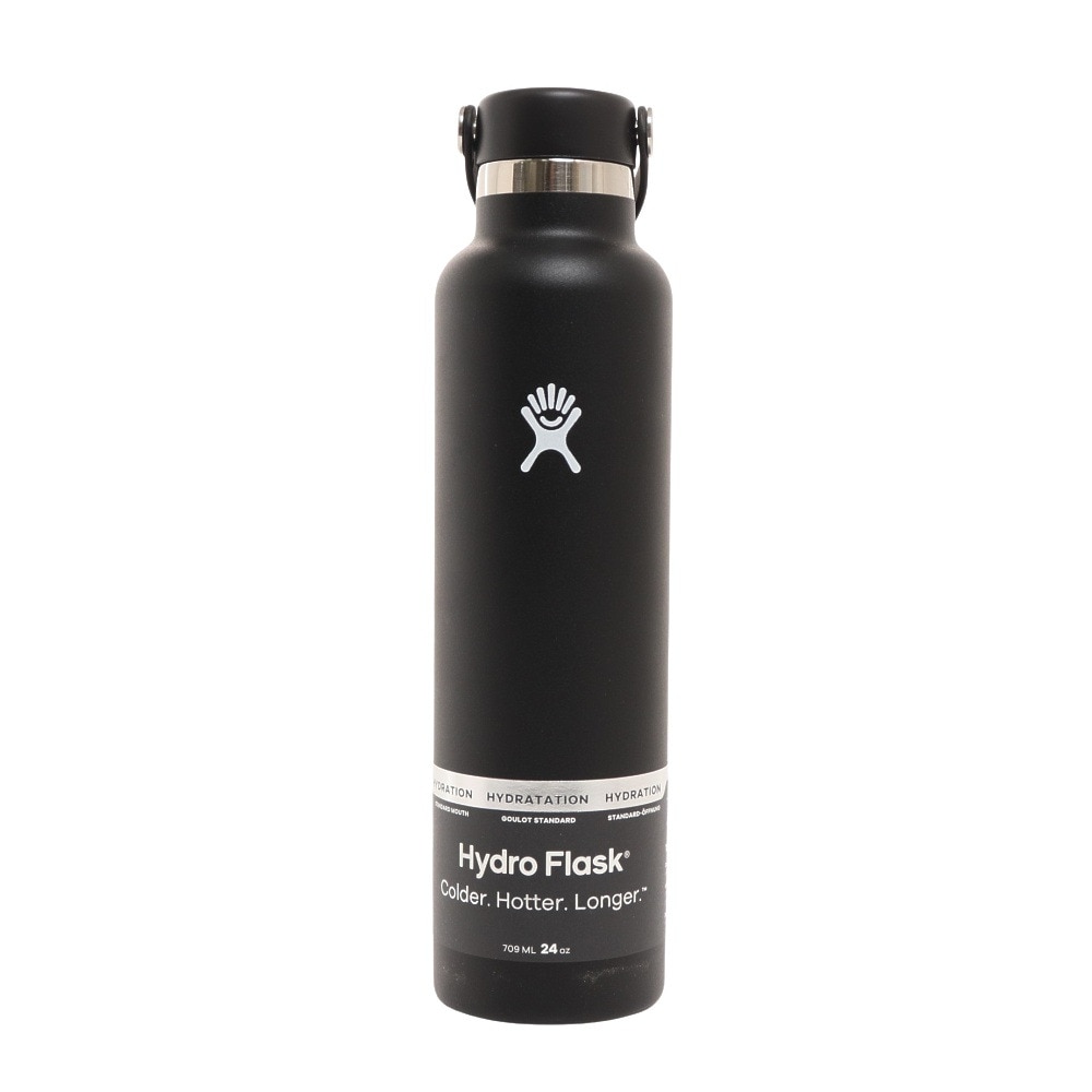 ハイドロフラスク（HydroFlask） 24 oz Standard Mouth ブラック 5089015-20 水筒 マグ ボトル アウトドア キャンプ BBQ スポーツ 通勤 通学 部活 保温保冷