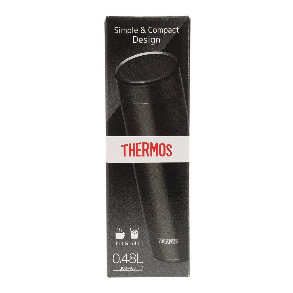サーモス（THERMOS） 真空断熱ケータイマグ クリアブラック 480ml JOD-480 CLBK 水筒 ボトル スポーツ 保温 保冷 超軽量