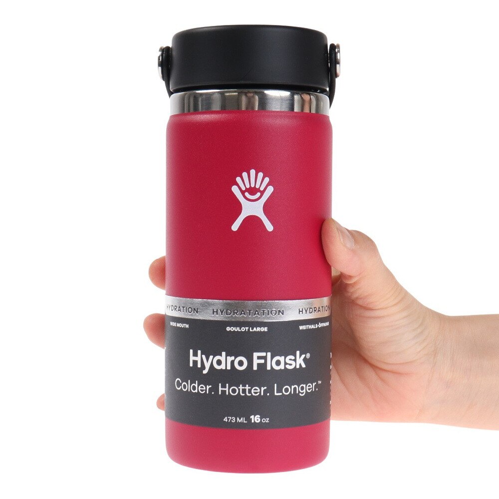 ハイドロフラスク（HydroFlask） 16 oz Wide Mouth Snapper 5000000012886 水筒 マグ ボトル アウトドア キャンプ BBQ スポーツ 通勤 通学 部活 保温保冷