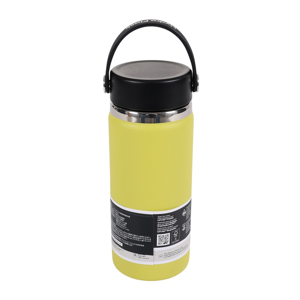 ハイドロフラスク（HydroFlask） 水筒 ステンレスボトル ドリンクボトル 保温保冷 イエロー 473ml 16oz WIDE MOUTH Cactus 8900150114231