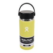 ハイドロフラスク（HydroFlask） 水筒 ステンレスボトル ドリンクボトル 保温保冷 イエロー 473ml 16oz WIDE MOUTH Cactus 8900150114231