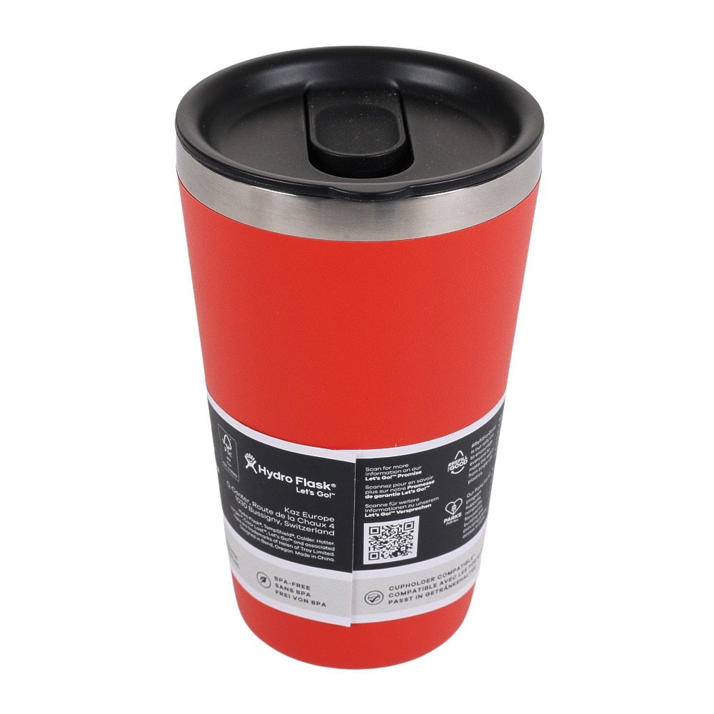 ハイドロフラスク（HydroFlask） タンブラー マグ ボトル 保温保冷 レッド 473ml 16oz All Around Tumbler Goji 8901170102231