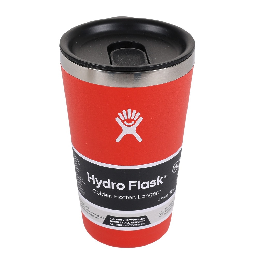 ハイドロフラスク（HydroFlask） タンブラー マグ ボトル 保温保冷 レッド 473ml 16oz All Around Tumbler Goji 8901170102231