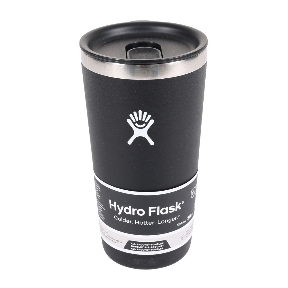 ハイドロフラスク（HydroFlask） タンブラー マグ ボトル 保温保冷 ブラック 591ml 20oz All Around Tumbler 8901470032231