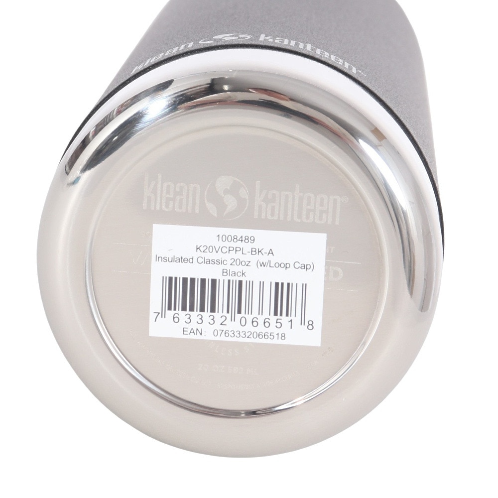 クリーンカンティーン（klean kanteen） 水筒 ステンレスボトル 保冷 保温 クラシックインスレート ナロー 20oz 592ml ブラック