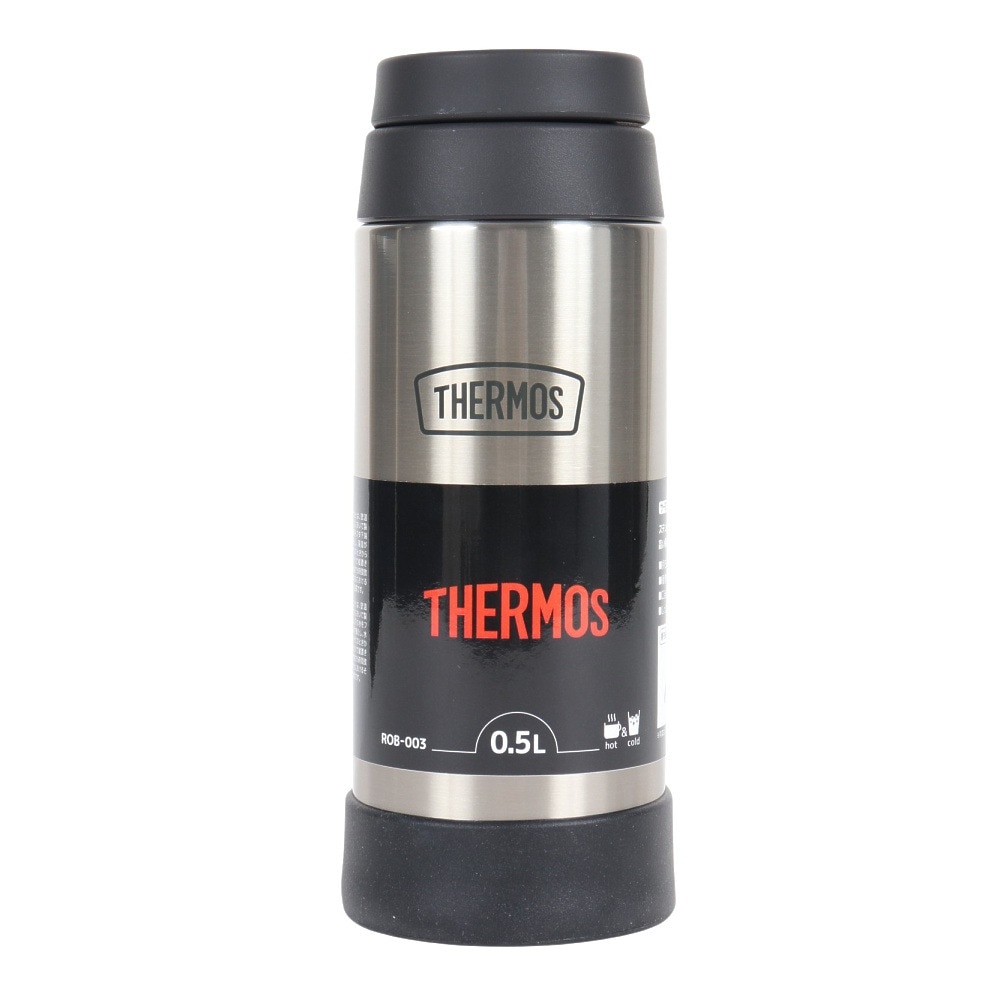 サーモス（THERMOS） 水筒 魔法びん 保冷 保温 真空断熱ケータイマグ ROB-003 CS シルバー