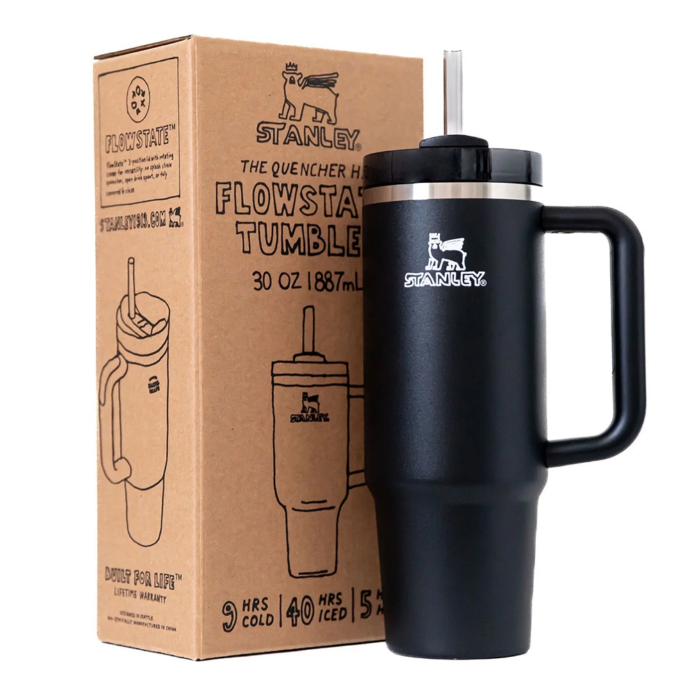 スタンレー（STANLEY） 水筒 タンブラー 保冷 THE QUENCHER H2.0 NAIJELgRAPH 0.88L BLACK 10-10827-337