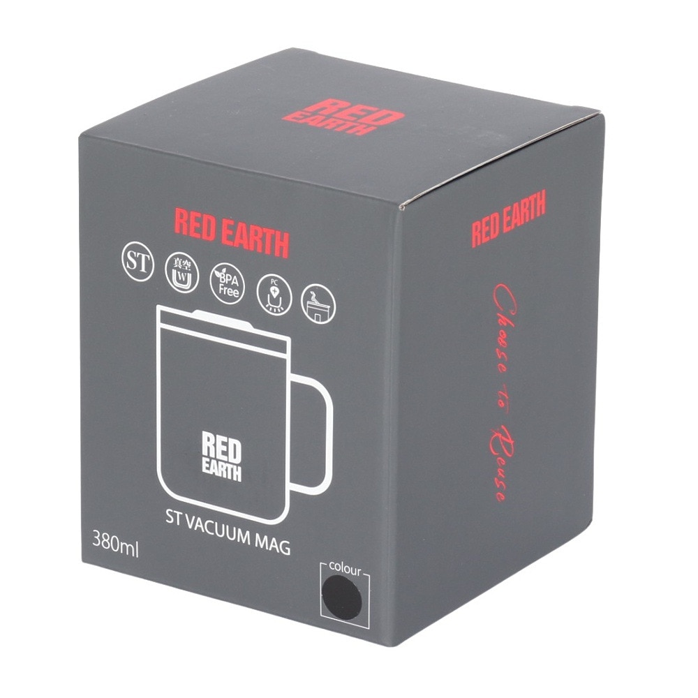 RED EARTH（RED EARTH） 水筒 ボトル ステンレスバキュームマグ 380ml MUG-038Y-BLK
