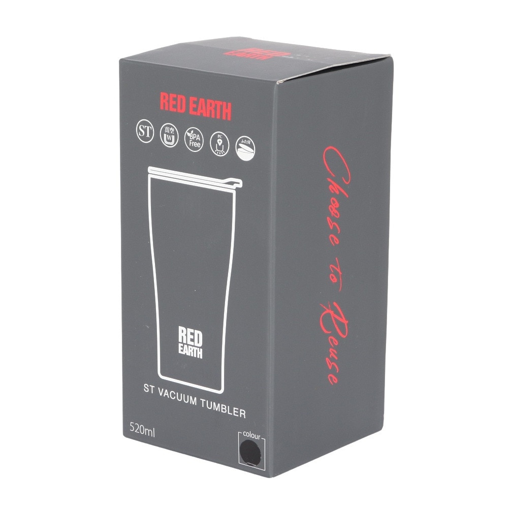 RED EARTH（RED EARTH） 水筒 ボトル マグ ステンレスバキュームタンブラー 520ml TB-052Y-BLK