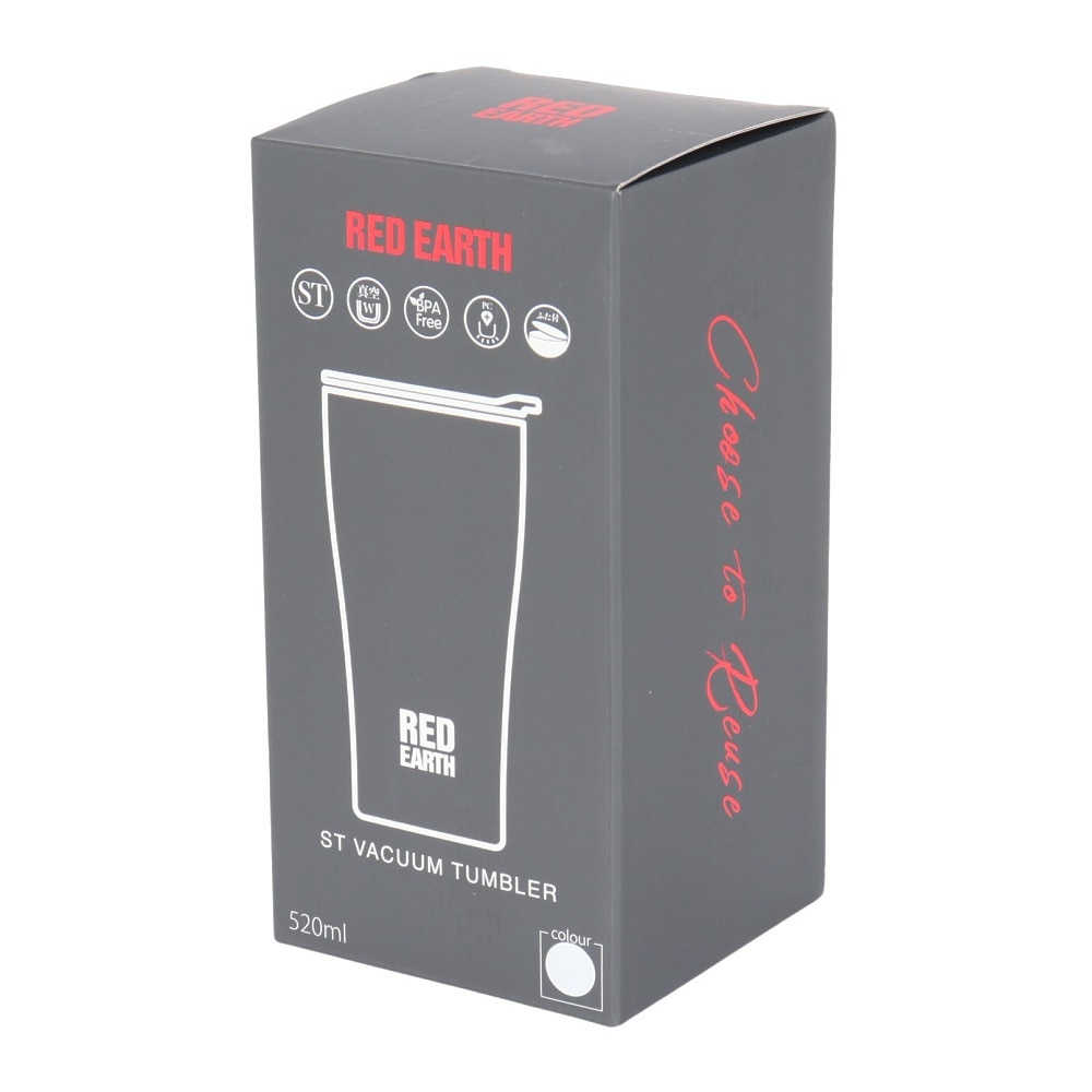 RED EARTH（RED EARTH） 水筒 ボトル マグ ステンレスバキュームタンブラー 520ml TB-052Y-WHT