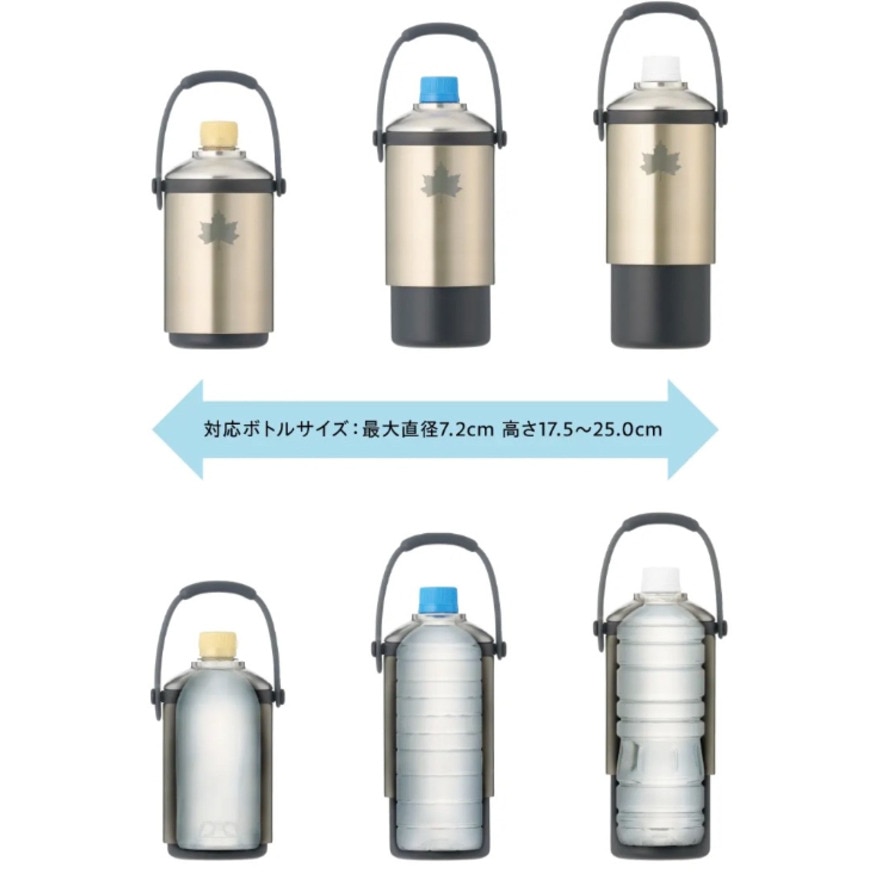 ロゴス（LOGOS） 水筒 ボトル マグ 真空「温・冷」ペットボトルシリンダー 81287640