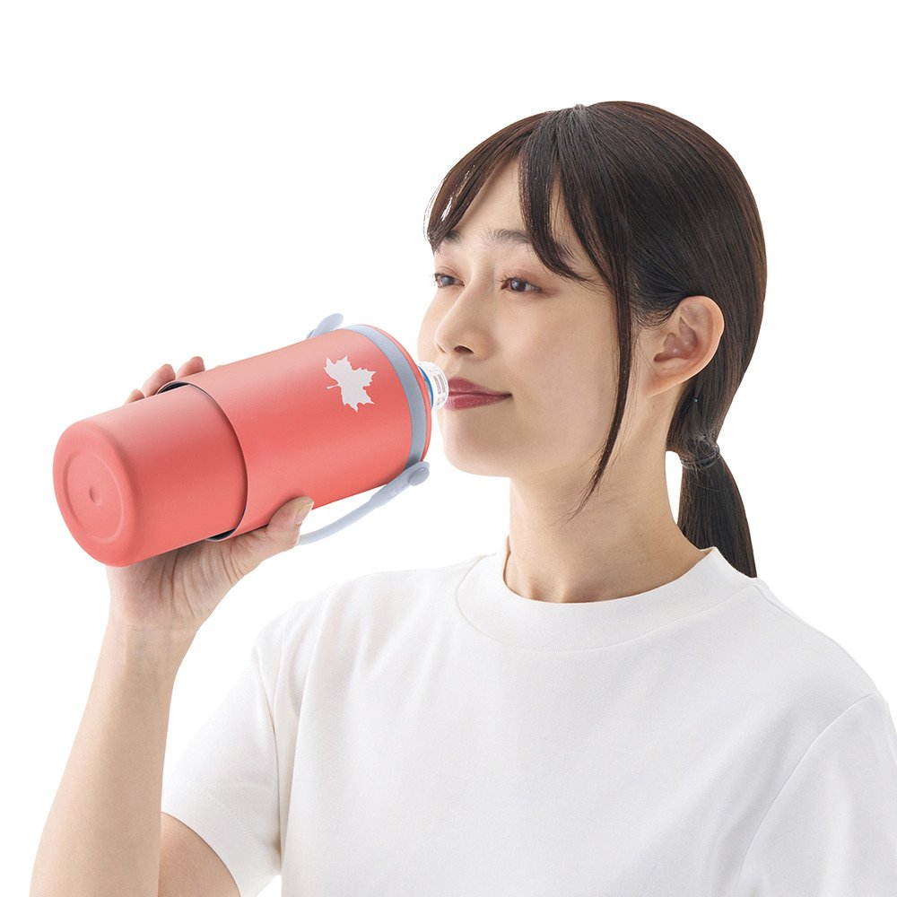 ロゴス（LOGOS） 水筒 ボトル マグ ペットボトルシリンダー ピンク 81287642
