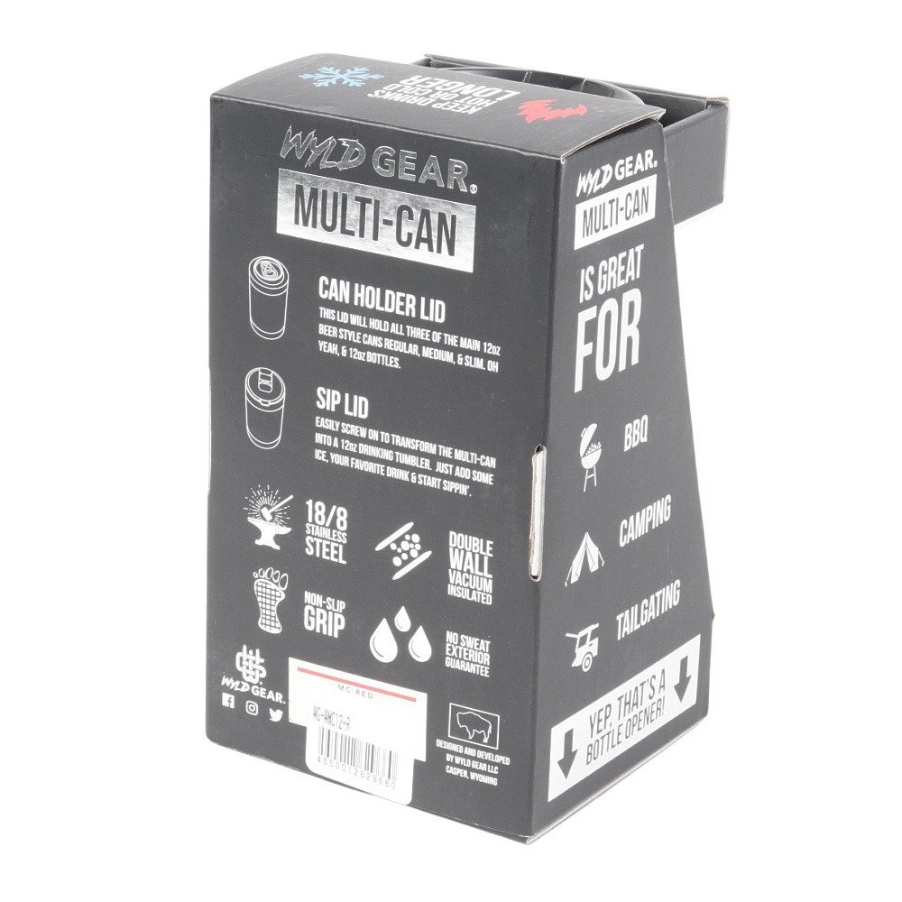 Wyld Gear（Wyld Gear） タンブラー マグ ボトルホルダー マルチカン 保冷 保温 355ml 12oz MC-RWB RD