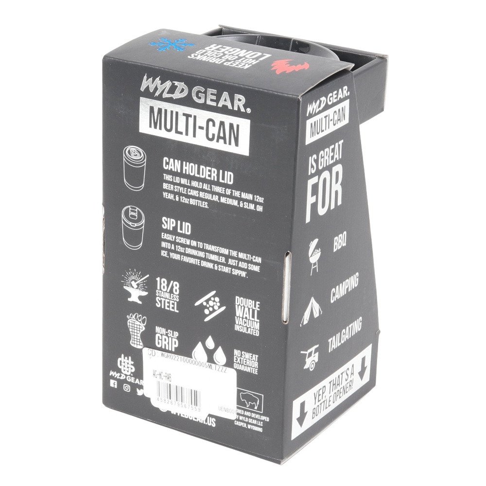 Wyld Gear（Wyld Gear） タンブラー マグ ボトルホルダー マルチカン 保冷 保温 355ml 12oz MC-RWB RWB