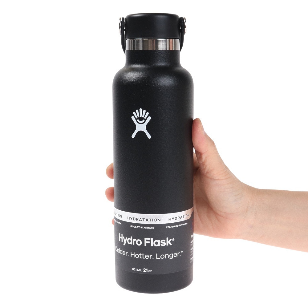 ハイドロフラスク（HydroFlask） 水筒 ボトル マグ 21 oz Standard Mouth 5089014-20Black