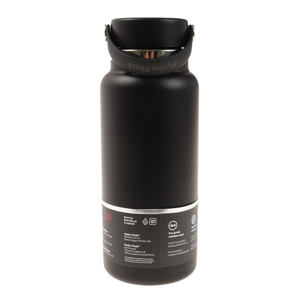 ハイドロフラスク（HydroFlask） 水筒 ボトル マグ 32 oz Wide Mouth 5089025-20Black