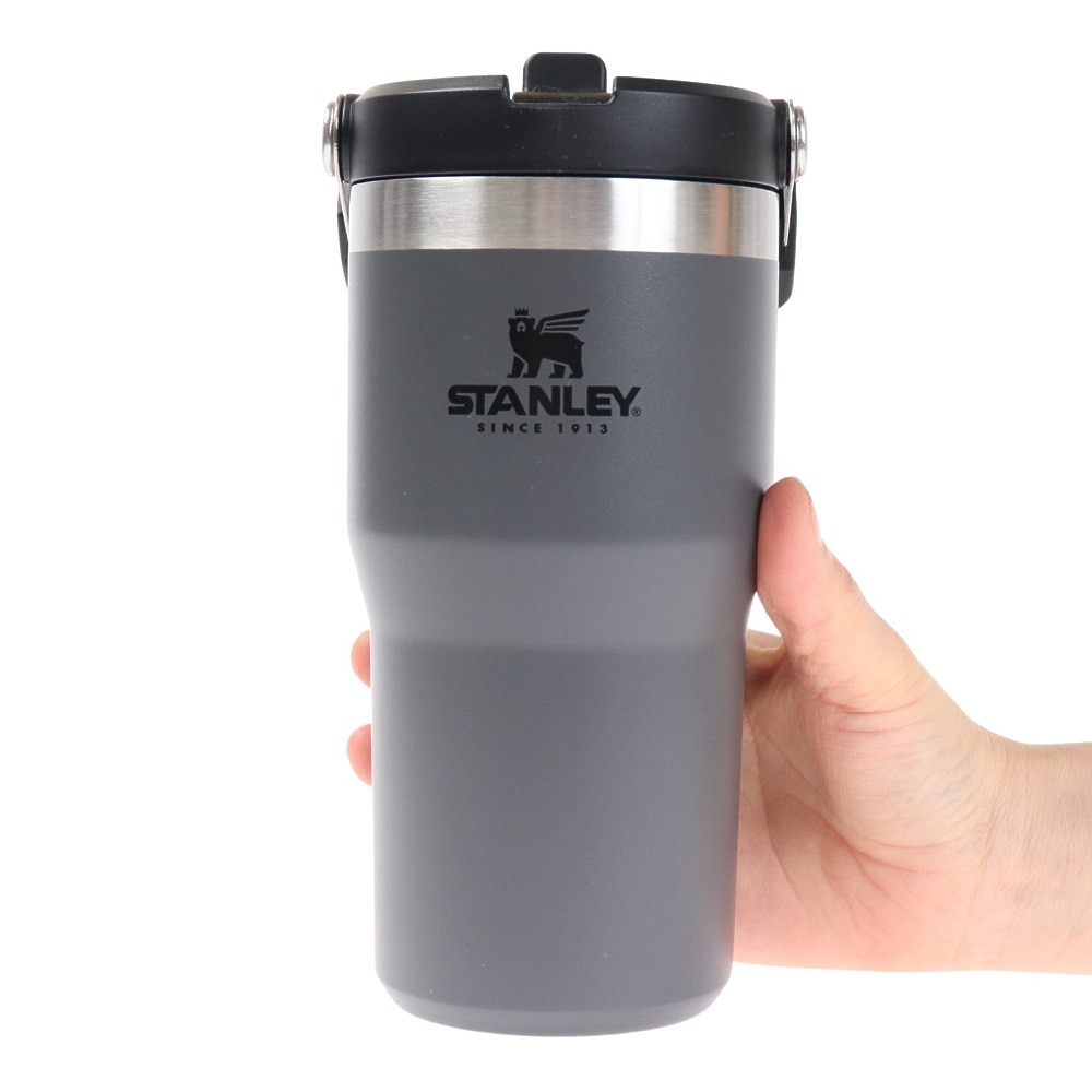 スタンレー（STANLEY） アイスフローフリップストロー真空タンブラー チャコールグレー 0.59L 10-09994-103 水筒 ボトル アウトドア キャンプ BBQ スポーツ